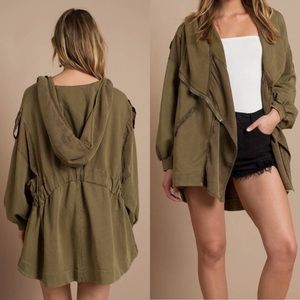 Free People Cmon Hooded Oversized Cardigan Jacket